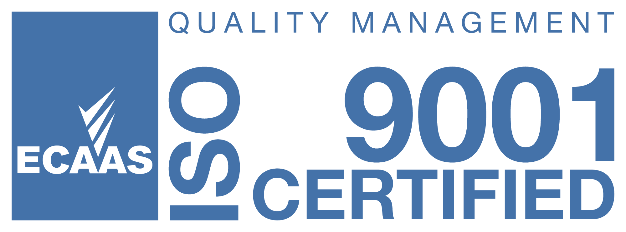 Certified to ISO9001:2015 by ECAAS